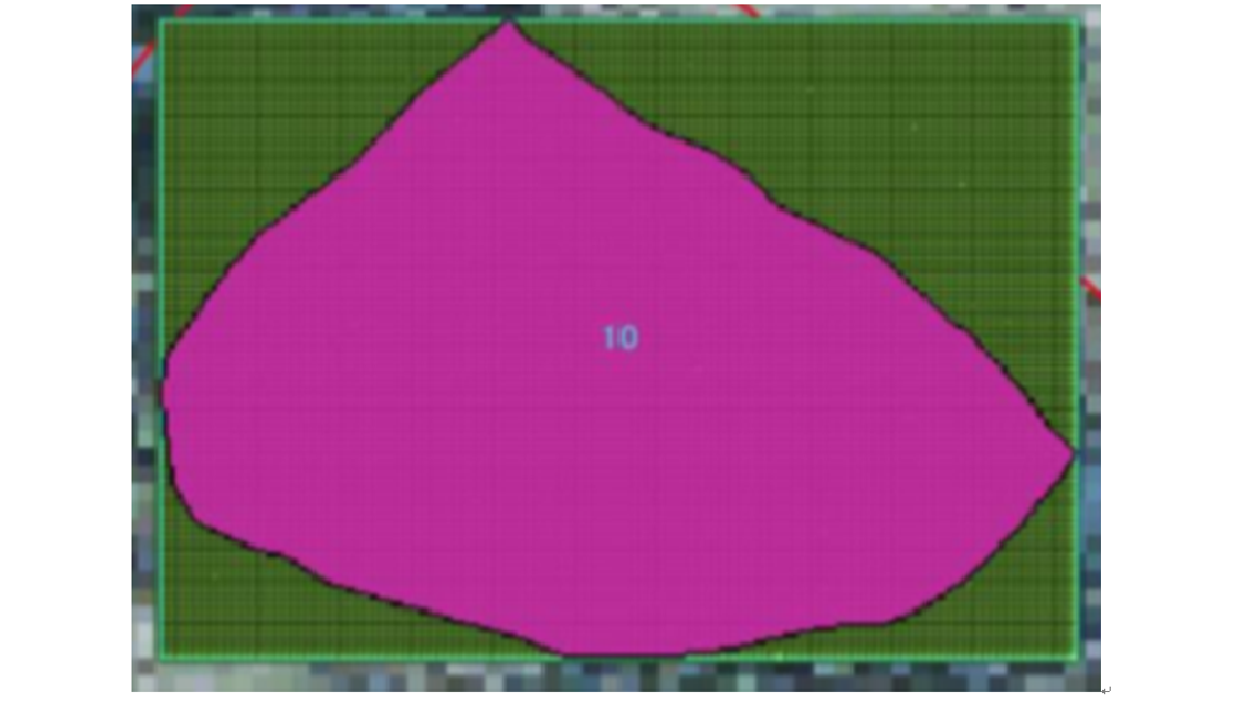 click to enlarge Figure 3. Landslide topography (example of learning data creation)