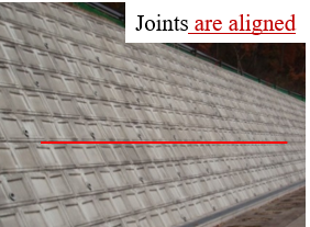 クリックして拡大 (b) Coursed masonry (in the case of larger blocks with a width of 35 cm)