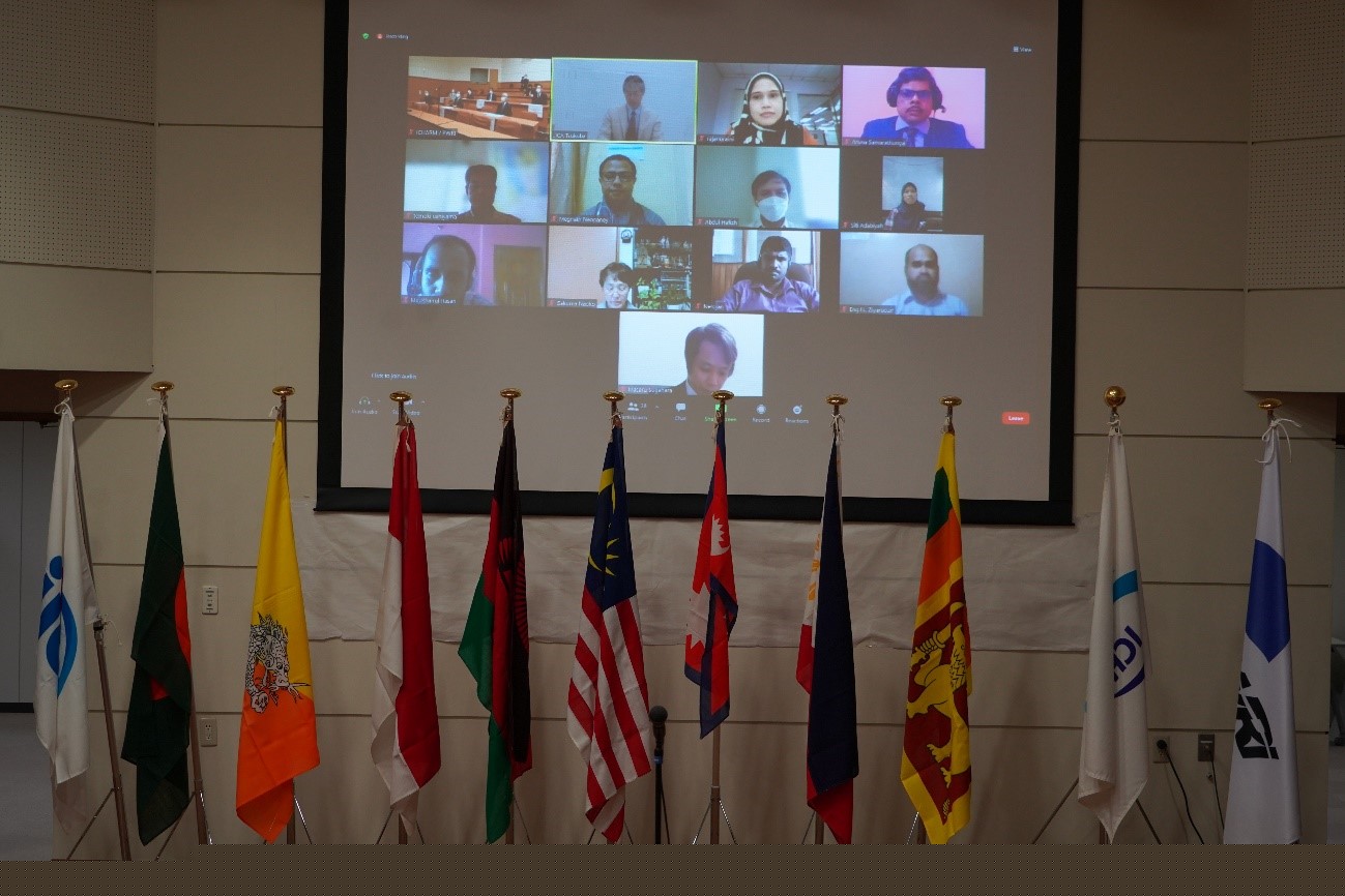click to enlarge Nov.1,2021_Remote master's<br>course opening ceremony