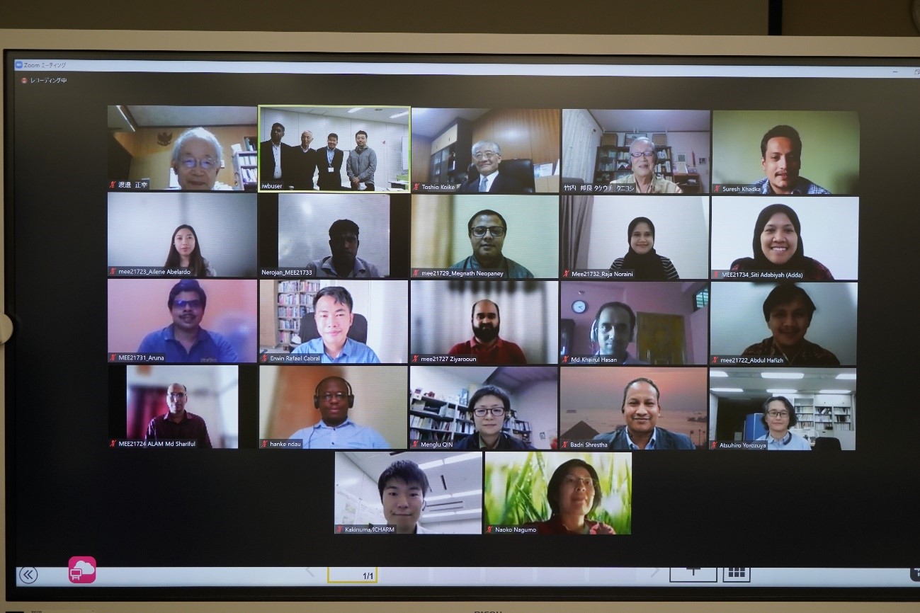 click to enlarge Nov.1,2021_Remote master's course opening ceremony