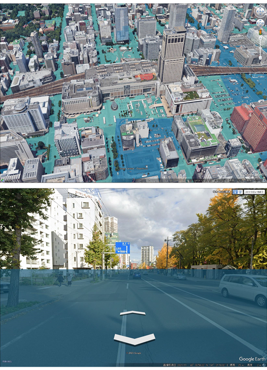 click to enlarge Figure-1 3D flood hazard maps