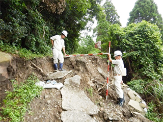 滑落崖の状況